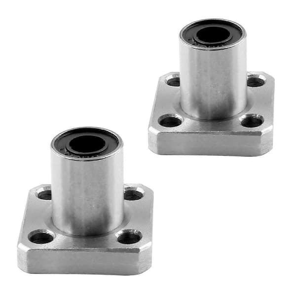 2 st LM6UU Linjära Kullager med Dubbelsida, 6mm Flänslager 6mm Borrning