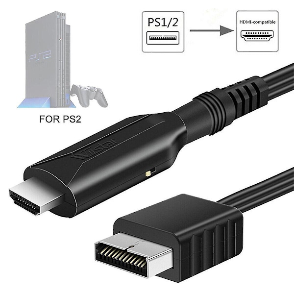 PS2-HDMI-sovitinkaapeli - Audio Video -muunnin Sony PS2/PS1:lle