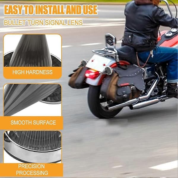Røg Bombe Blinklys Linse Dæksel til Touring Road Glide Road 3-1/4 Tommer Flad Blinklys Lys A