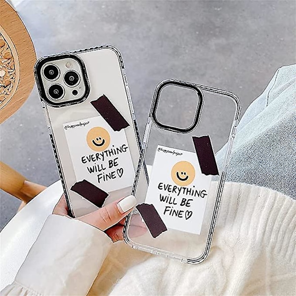 Klar Telefon Cover til iPhone 12 Pro Max Sød Indbygget Bumper Cover Stødsikker Hud til iPhone 12 Pro Max Cases