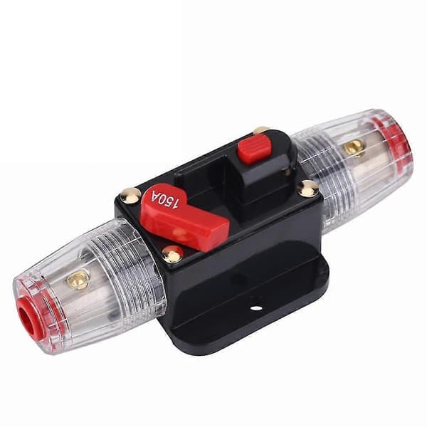 Bil Stereo Audio Beskyttelse 150a Strømbryter Manuell Reset Bryter Sikringsholder
