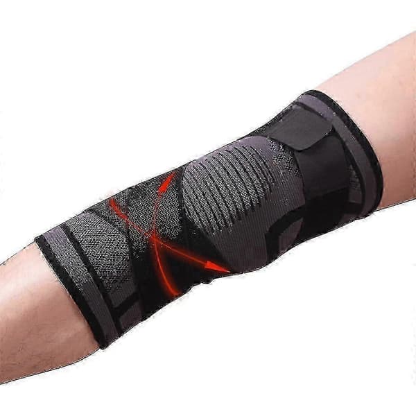 Justerbart knästöd 3D Kompression Gym Knäskydd Ärm,