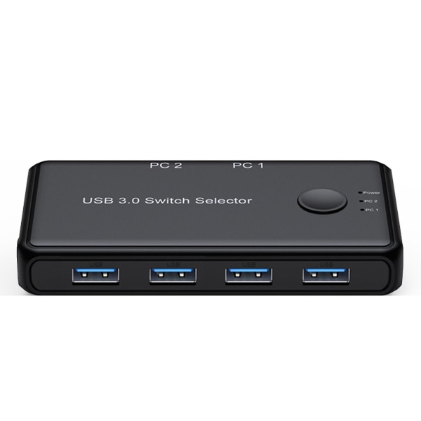 Usb3.0 Kvm Switch Selector 2 In 4 Out för tangentbord skrivarmus 4 USB -enheter