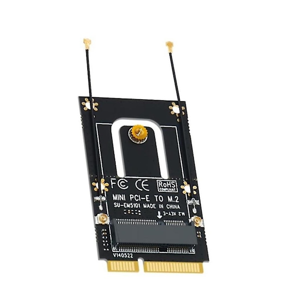 M.2 Ngff til Mini Pci-e Adapter Konverter Udvidelseskort M2 Key Ngff E Interface til M2 Trådløs Blu
