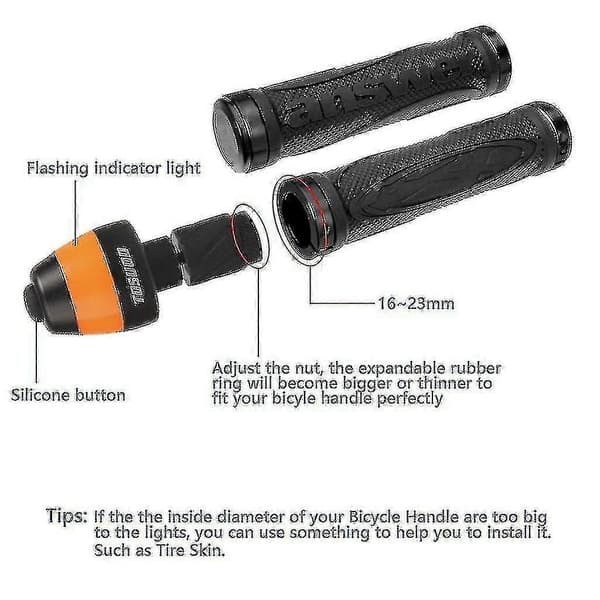Wing Lights Faste LED Blinklys & Positionslys til Cykler