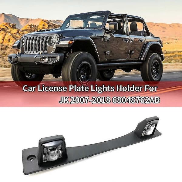 Bilnummerpladelygteholder til Wrangler Jk 2007-2018 Uden Pære Nummerpladelygtehus 68