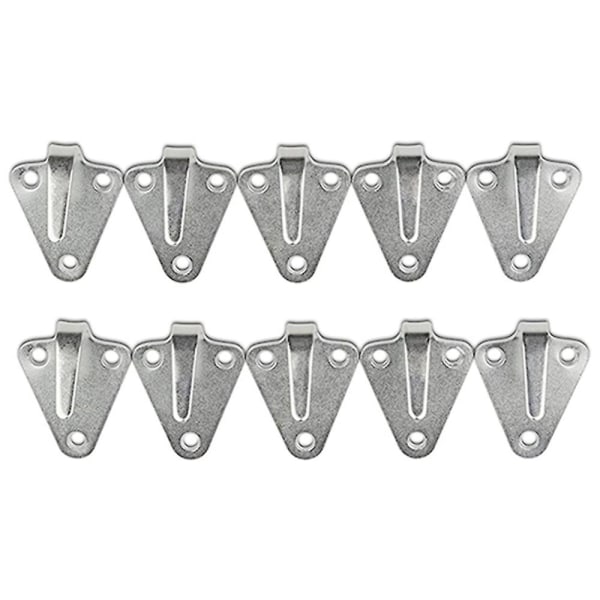 10pcs Three-hole Waterproof Tarpaulin Hook Trailer Connecting Net Hook Hook Iron Plate Hook Suitabl