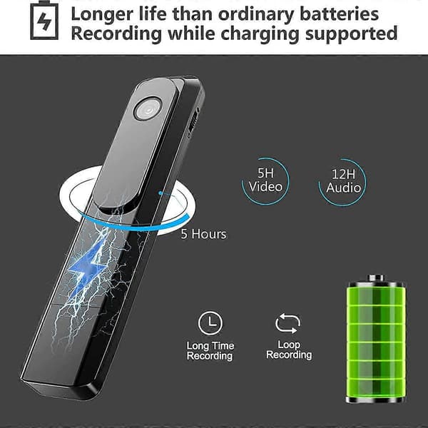 Mini Kamera 1080P Høyoppløselig Videoopptaker Mini Bærbart Kamera med Nattsyn Mini Kamera