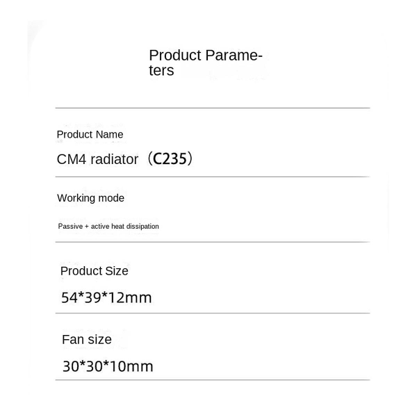 Til Cm4 Radiator Compute Module 4 C235 Cm4 Radiator Shell