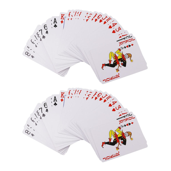 2x hemligt märkta pokerkort genomskinliga spelkort Magic Toys Poker Magic Tricks