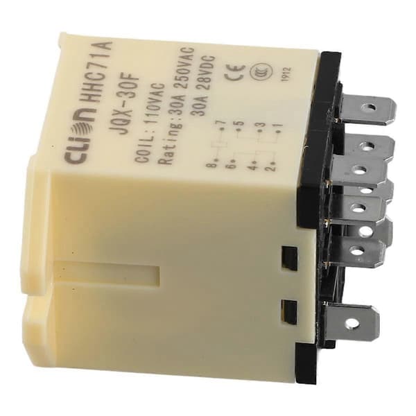 1PCS HHC71A JQX-30F 110VAC för Relä DPDT 110VAC 30A 8-stift