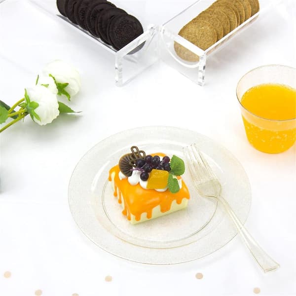 Klar Cracker Serveringsbakke, Transparent Macaron Displaybakke, Rektangulær Crackerholder Til Servering