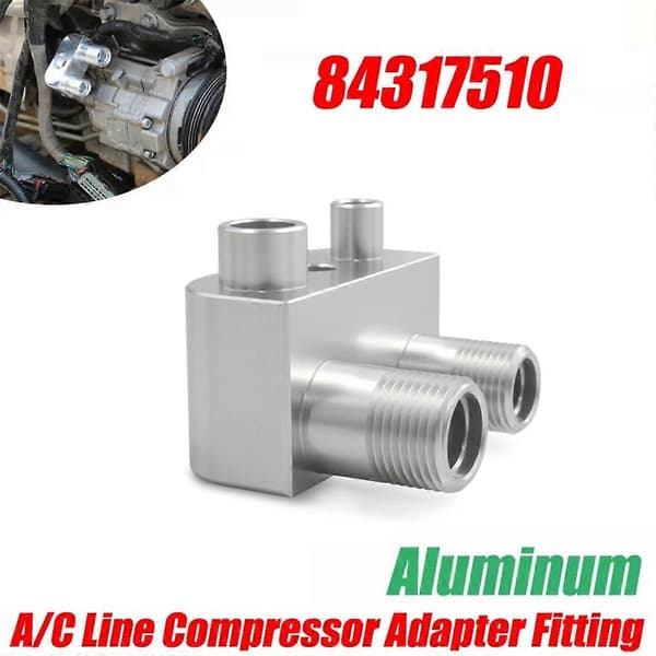 Motorbyteskonvertering A/C Linjekompressor Adapter Beslag Tillbehör för Gen V L86 L83 Tillbehör