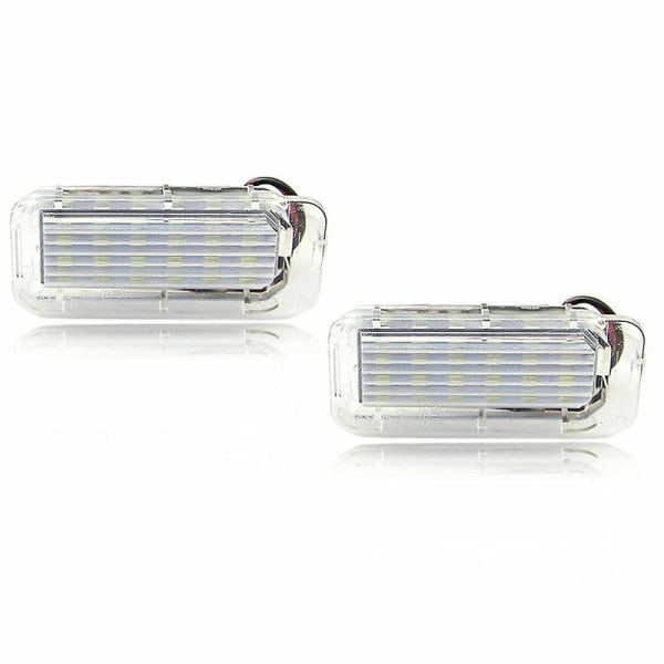 2 st 18-SMD LED-skyltbelysning, felfri, för Ford Explorer Escape Fusion MKC