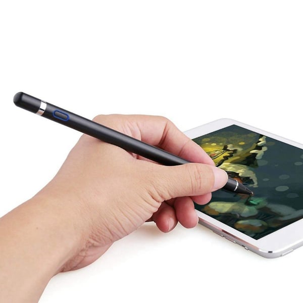 Universal Touch Pen For Stylus Pencil Active Capacitive Stylus Ipad For Smartphone Nettbrett, Hvit