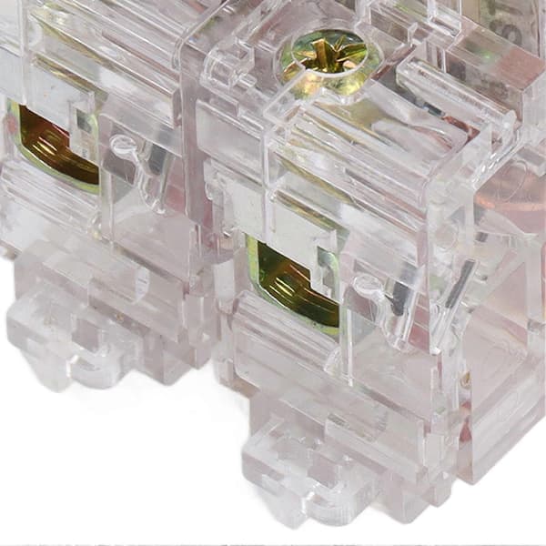 Transparent Strømbryter 2P Høy Sensitivitet Enkel Observasjon Strømbryter Luftbryter for AC Systemer 400V 100A YEMAA