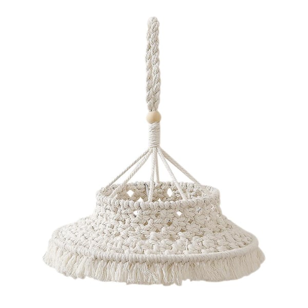 Macrame Lampskärm Boho Hängande Pendellampa Skydd Modern Kontor