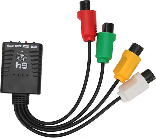 Trådløs spilkonsol konverter adapter, BT håndtag konverter til N64 konsol med multi-enhedsforbindelse, Plug and Play