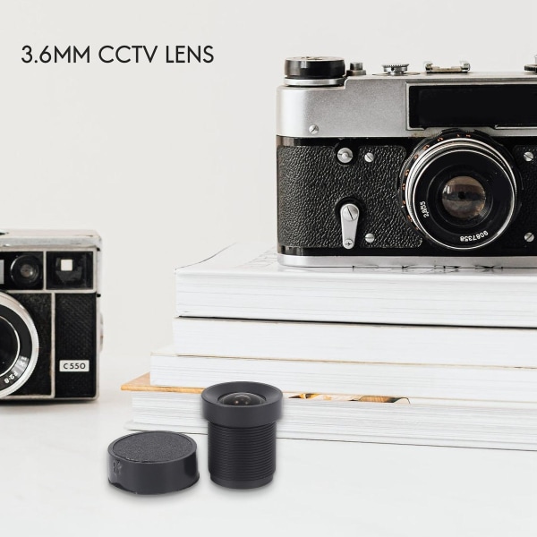 3,6 mm:n 92 asteen laajakulmainen CCTV-kameran IR-levylinssi 1/3" CCD:lle