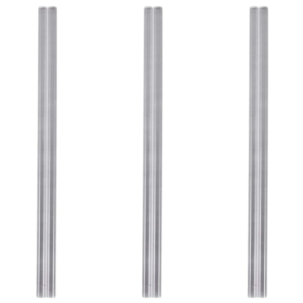 6 stk 10mm Klar Rund Perspex Akryl Bar Pmma Ekstrudert Stang 12 Tommer Lengde