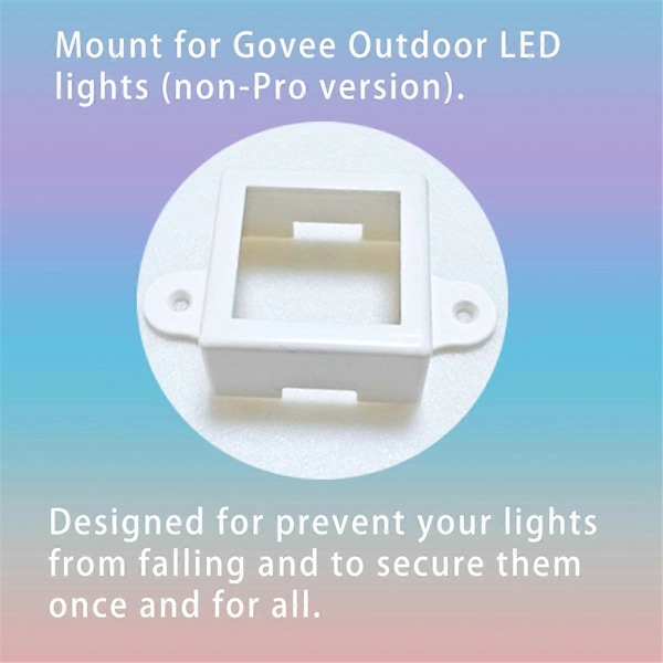 40 stk. Feste for utendørs LED-lys, monteringsbraketter for utendørs LED-lys for (Modell H705) Utendørs L