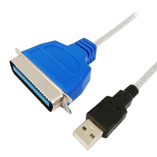 USB till Parallelport Kabeladapter - Skrivarkabel (IEEE 1284, CN36 Gränssnitt, 1-pack)
