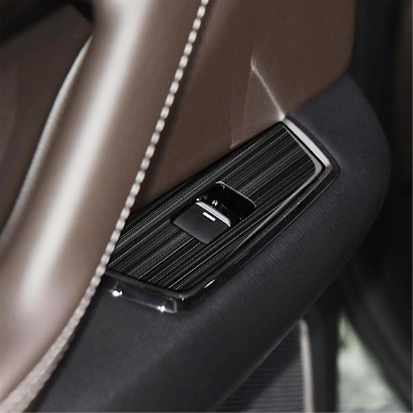 Deksel for bilvindusglassløftknappbryter, rustfritt stål dørarmelenpanel for Cx9 -9 2022+ Rhd