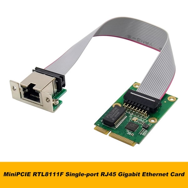 Rtl8111f Mini Pcie Gigabit-verkkokortti Yksiporttinen Ethernet Lan-kortti Realtek 8111f Teollinen