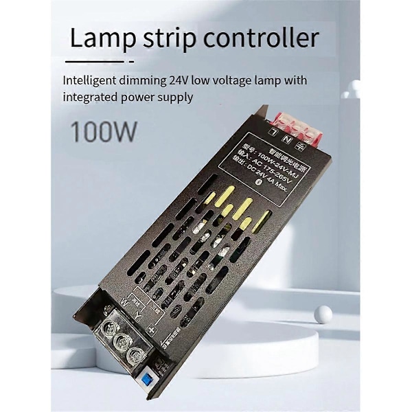 100W LED Strip Controller DC24V Intelligent Dimning Röststyrning Belysning Transformator med Bluetoo