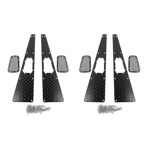 4x Metalliska Anti-hal Plattor Insugsgaller För Traxxas -4 Trx4 Defender 1/10 RC Crawler Uppgraderingsdelar A