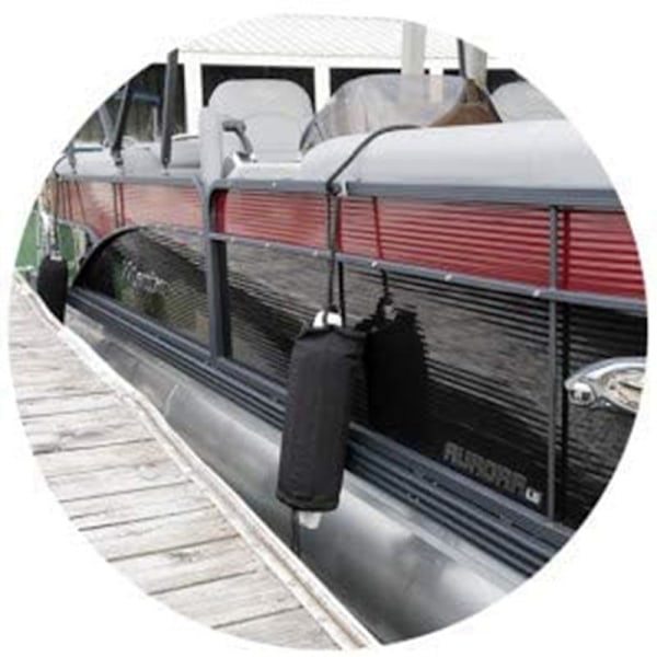 2 stk. 40x11cm Dækning Marine Båddækning Oppustelig Fiskerbåd Bumper Dock Anti-UV Beskyttelse