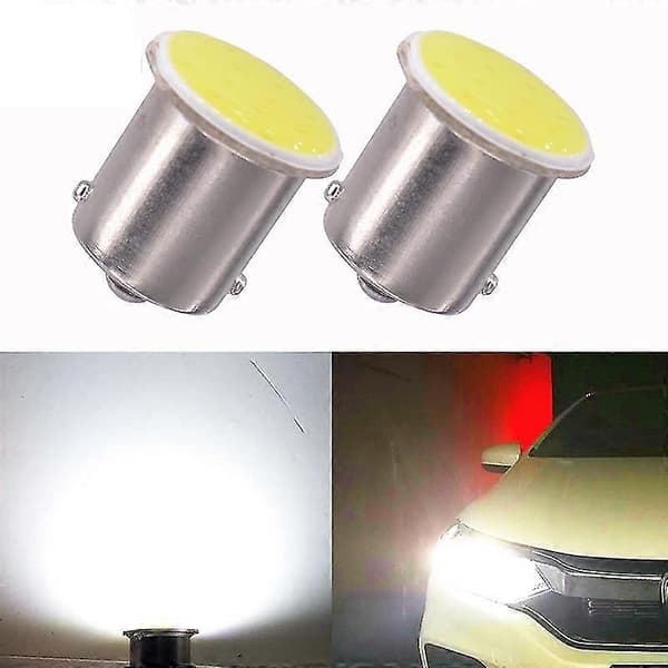 10 stk. 1156 COB 12LED BA15S LED blinklys bil interiørlys