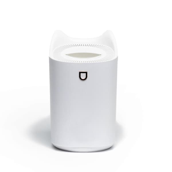 Ultra-stille 3l USB Luftfukter med 7 LED-farger og 2 sprayhull, opptil 24-48 timer