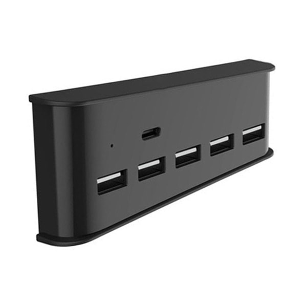 Hub 6 i 1 USB-splitter, ekspanderhub-adapter med 5 USB A + 1 USB C-porter for 5 superraske USB-enheter