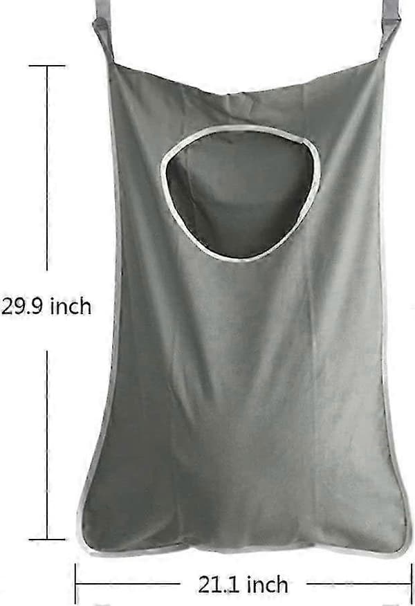 2-pack Hängande Tvättkorg Dörr Tvättorganisatör Väska (Vit)