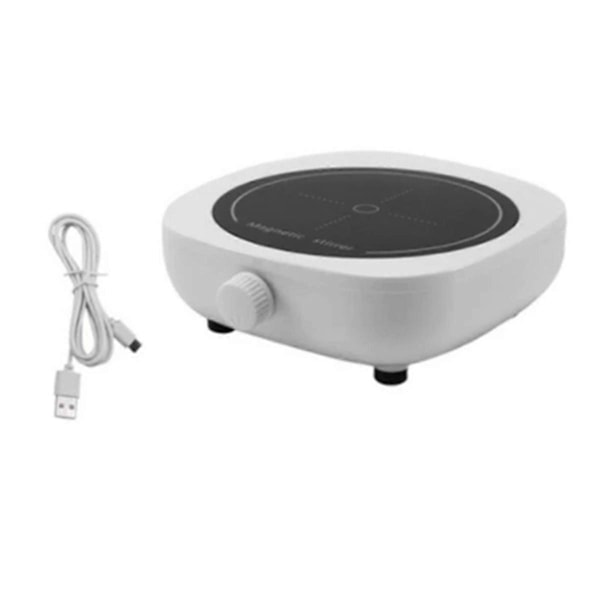 Magneettisekoitin Mini Lab Stir Mixer Kannettava Sekoituslevy Sekoitustangolla 2L 4000RPM Laboratorioon