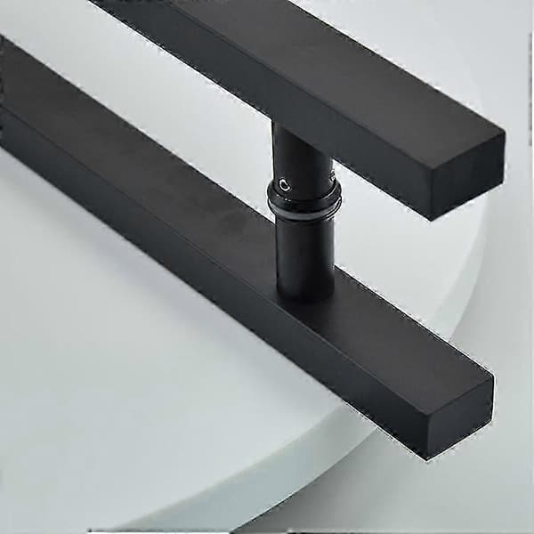 Matt Sort Rustfrit Stål Glas / Træ Dørgreb