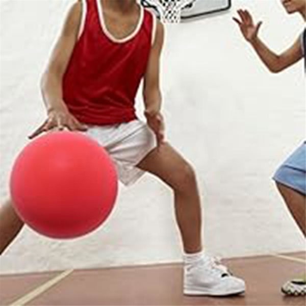 Tyst Basketboll, Tyst Basketboll Inomhus, Obehandlad Högdensitetskumboll, Mjuk, Flexibel, Lätt att Greppa Gul