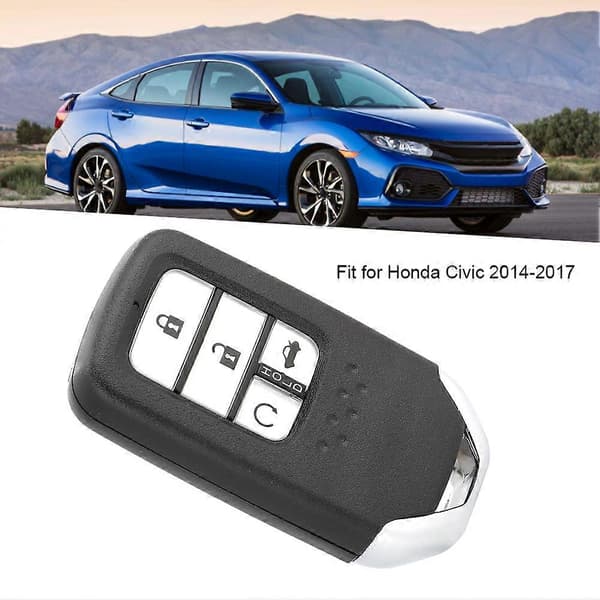 4-knapps bilfjernkontrollnøkkel 47 Chip Passer for Honda Civic 2014-2017 KR5V2X