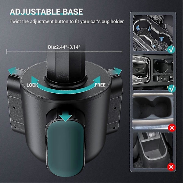 Bil Kopholder Tablet Holder, Universal Tablet & Smartphone Bilholder Til