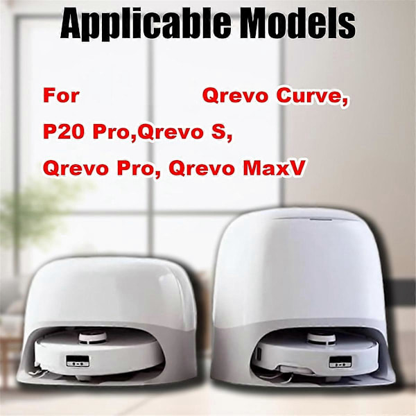 8 stk. HEPA-filtre til Roborock Qrevo Curv, P10 Pro, P20 Pro, Qrevo S, Qrevo Pro, Qrevo MaxV Robot Va