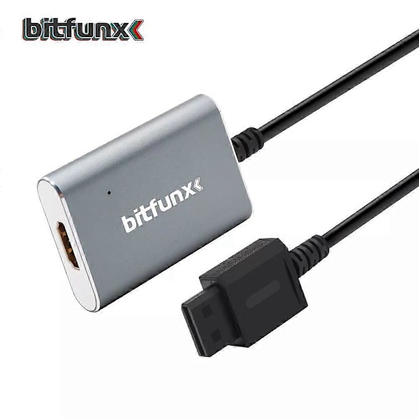 Bitfunx HDMI Adapter til Nintendo Wii NTSC PAL Retro Spillekonsoller HD Kabel Plug And Play