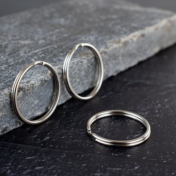 Nøkkelringer – 30mm – Ringer – Nøkkelringringer – 20 stk – Sølv