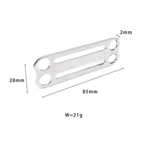 2x Dykningsbälte med sidomontage, Tri-glide-spänne, BCD-fäste, repfäste, spänne