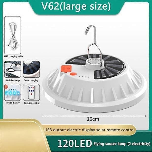 Campinglys Bærbare lykter 120LED MED FJERNKONTROLL 120LED MED