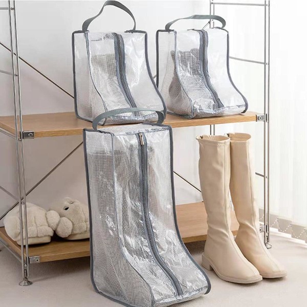 Bærbare høje og korte støvler til kvinder, 2 pakker høje+2 pakker korte, vandtætte støvletasker til T
