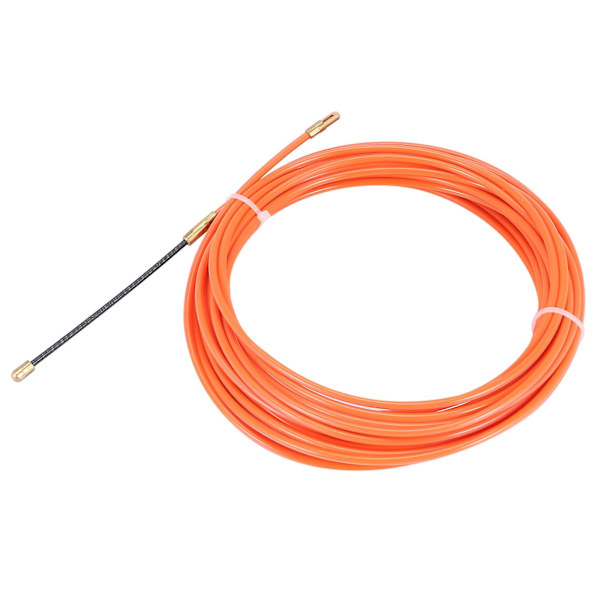 4 mm, 10 metriä, oranssi ohjauslaite, nylon sähkökaapeli, työntö- ja vetotyökalu, putken vetäjä, kalastusnauha, johdin