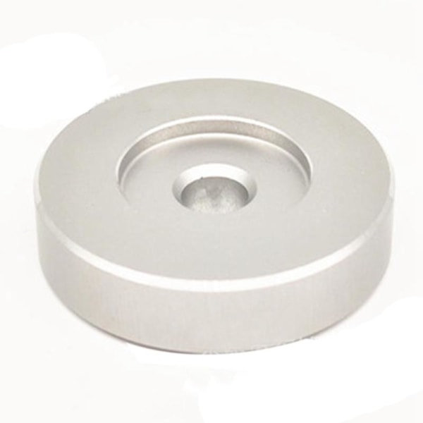 45 Rpm Adapter - Aluminum -7 Inch Vinyl Record Dome 45 Adapter Silver