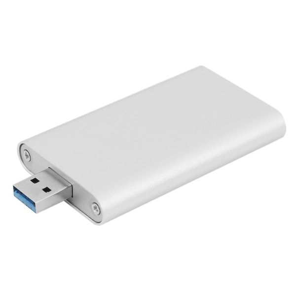 Aluminium Mini Msata Ssd-hölje Hdd case USB 3.0 5gbps Höghastighetsskruvfäste hårddrivrutin Exter
