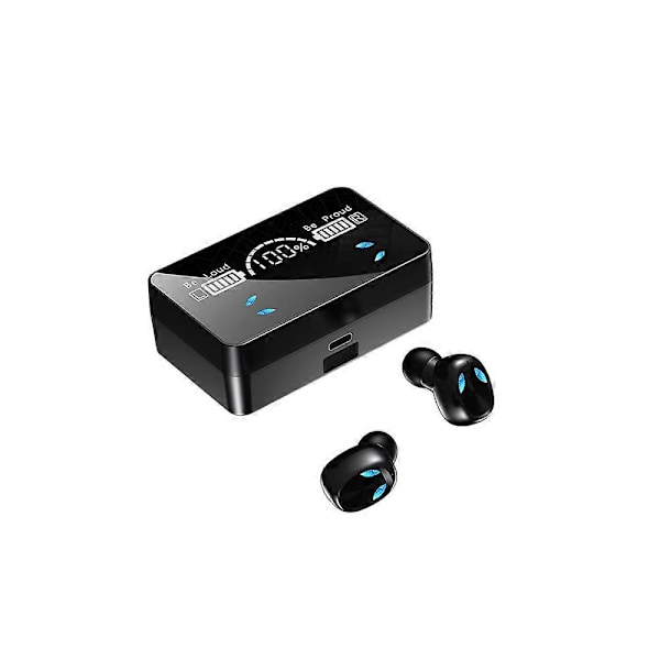 X3 Bluetooth 5.1 trådlösa hörlurar med trådlöst laddningsfodral IPX5 vattentäta och svettsäkra vattentätt stereoljud